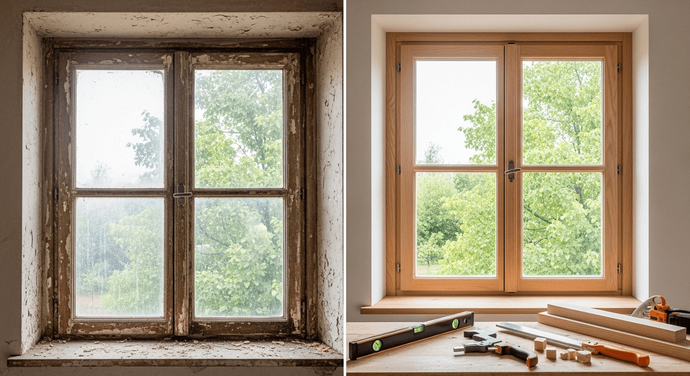 Illustration de l'article sur fenêtres sur mesure en bois : le guide complet